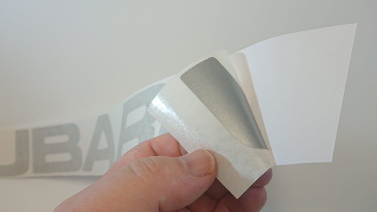 GC* Silver Windscreen Banner Decal - Metallic