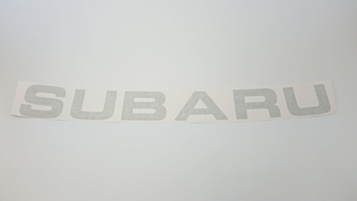 GC8 Silver Windscreen Banner Decal - Wide Lettering