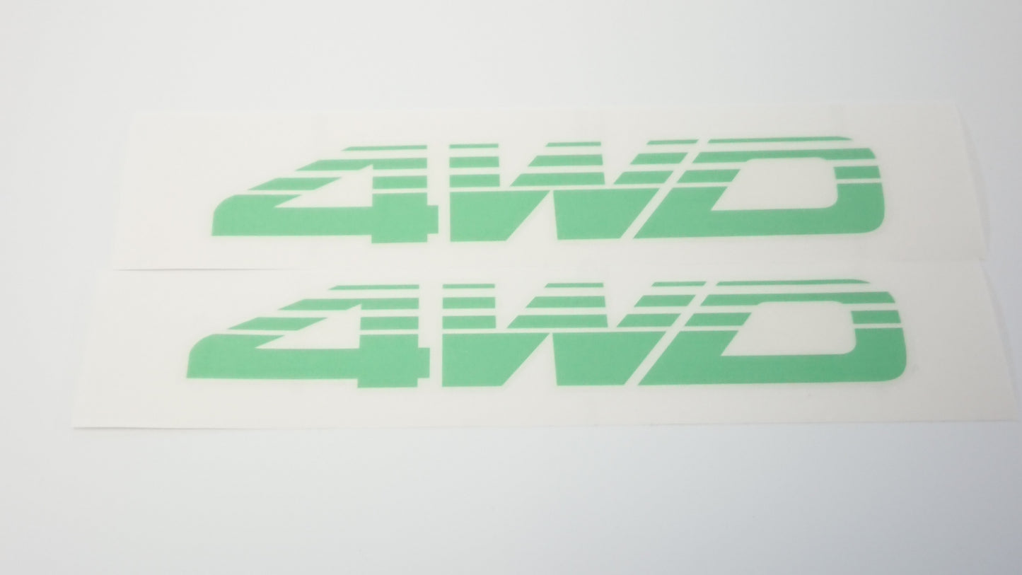 REX 4WD Sticker Pair