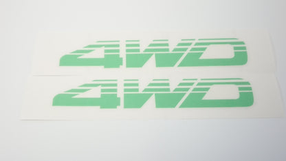 REX 4WD Sticker Pair