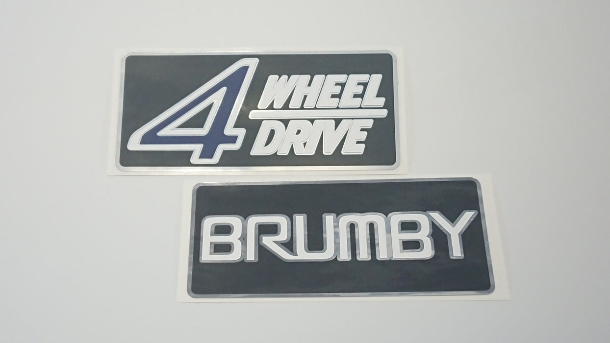 First Gen Brumby Style Tailgate Sticker Set