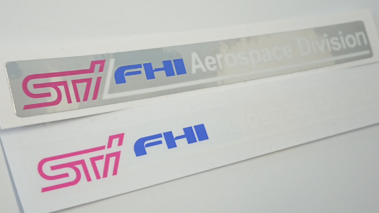 Rare BG STI FHI Aerospace Division (Carbon Fibre Strut Bar) Decal