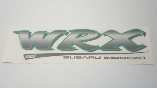 WRX STI GC8/GF8 Tailgate Green Outline White STI - Dark Shade