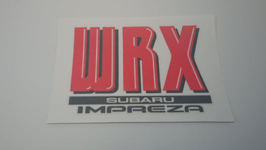 WRX GC8/GF8 Wagon and Sedan Tailgate Stickers V2 "Bubble" Versions