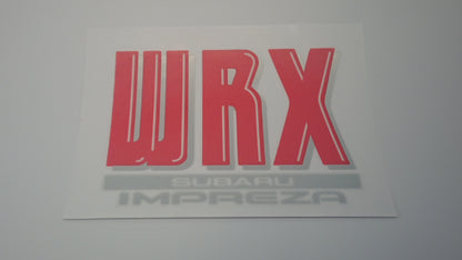 WRX GC8/GF8 Wagon and Sedan Tailgate Stickers V2 "Bubble" Versions