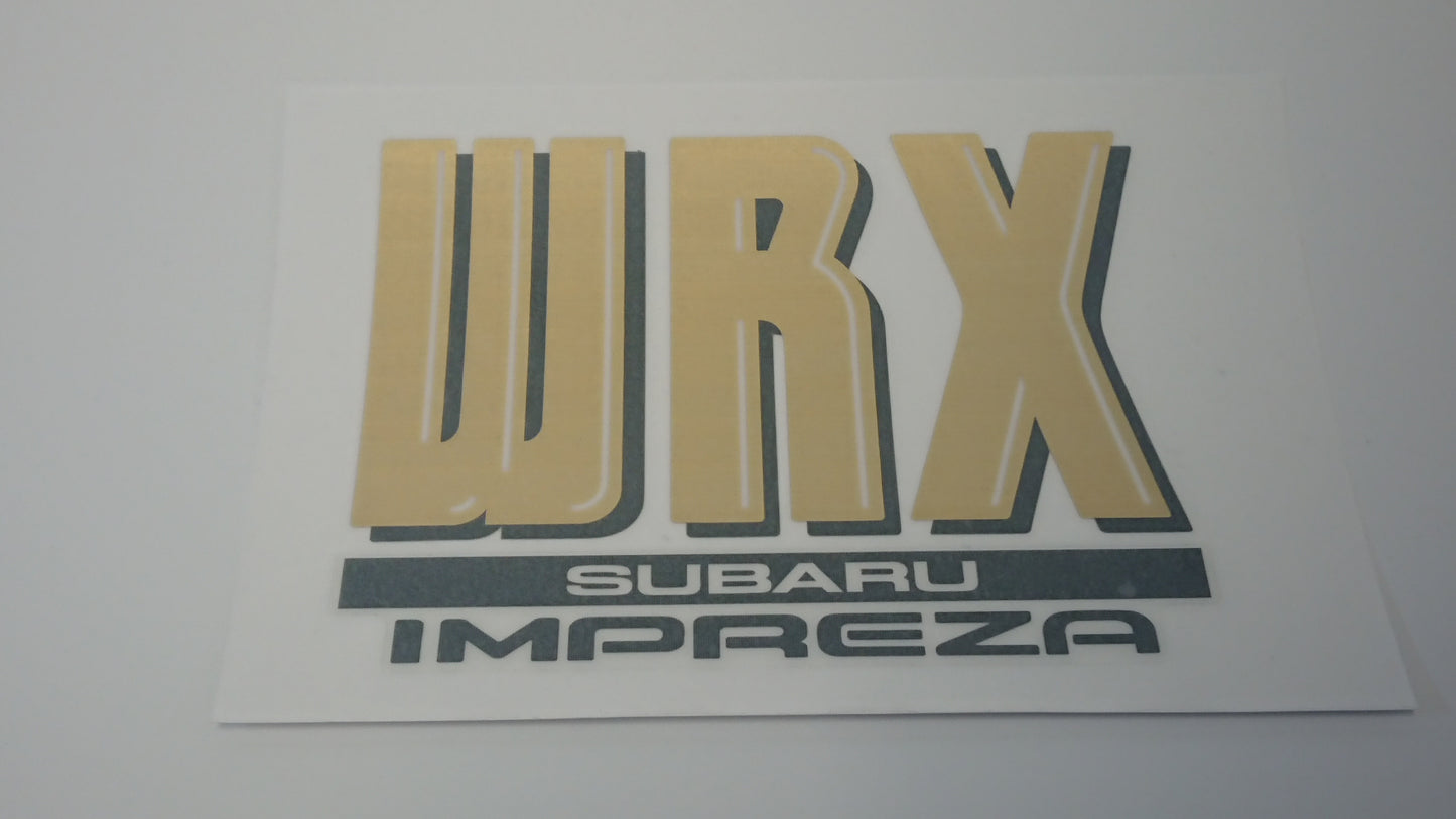 WRX GC8/GF8 Wagon and Sedan Tailgate Stickers V2 "Bubble" Versions