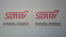 GD and Other Model Clear STI Fog Stickers - Gun Metal - White backed for dark Duco