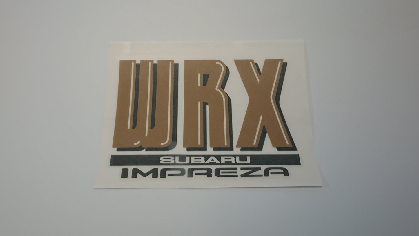 WRX GC8/GF8 Wagon and Sedan Tailgate Stickers V2 "Bubble" Versions