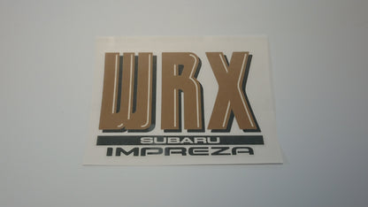 WRX GC8/GF8 Wagon and Sedan Tailgate Stickers V2 "Bubble" Versions