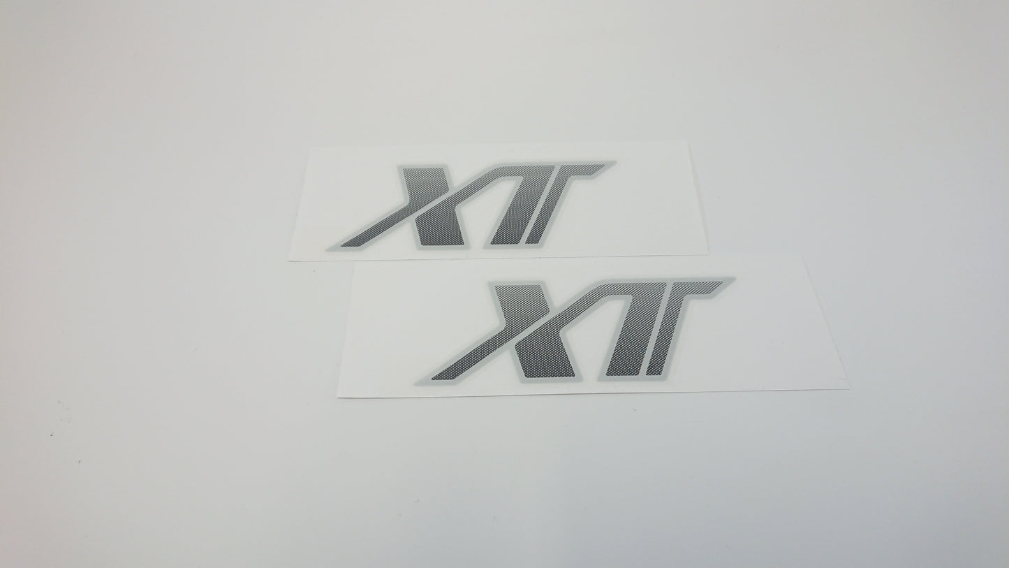 4WD 'Linetone' door stickers - Silver XT Pair