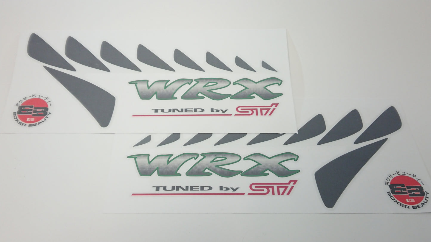 Impreza WRX "Type R" Side Quarters Sticker Pair - Dark Shade