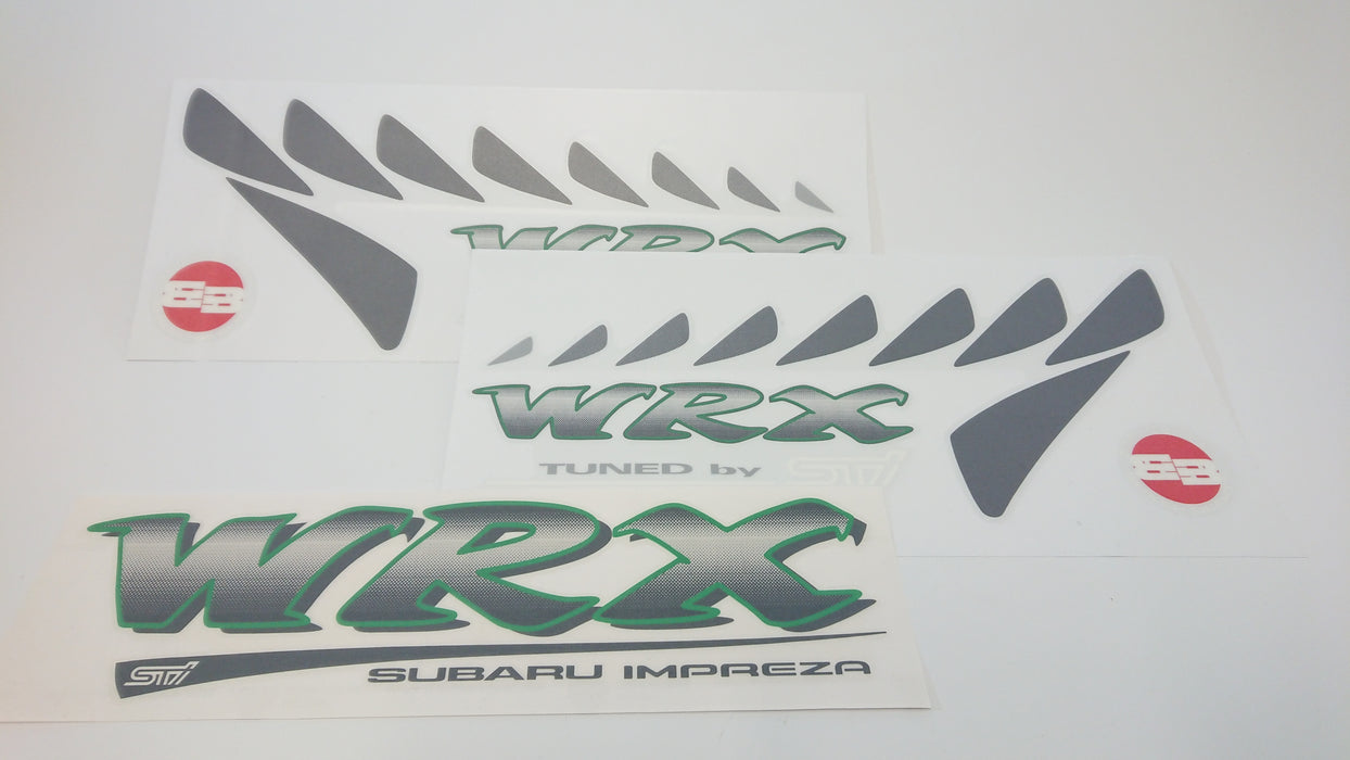 Impreza WRX "Type R" Side Quarters Sticker and Tailgate Set - Light Shade