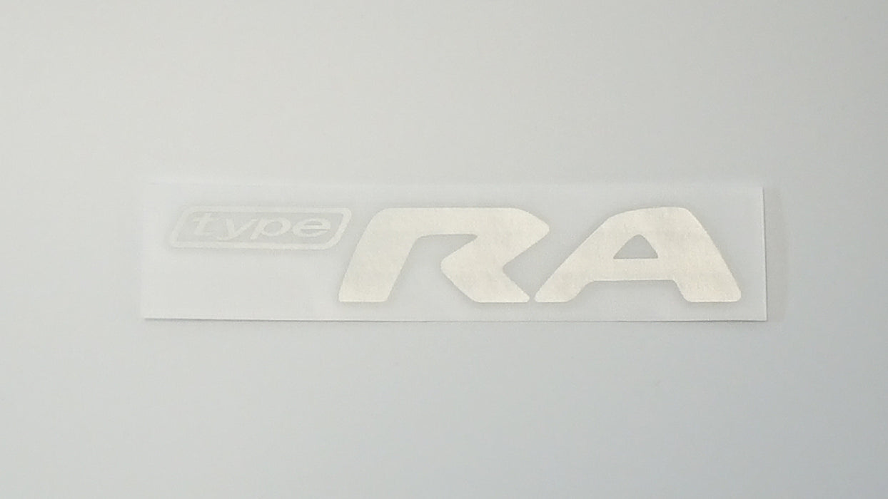 WRX GC8 Type RA sticker - Silver for dark cars