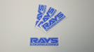 RAYS Engineering Blue and White on Clear Reproduction