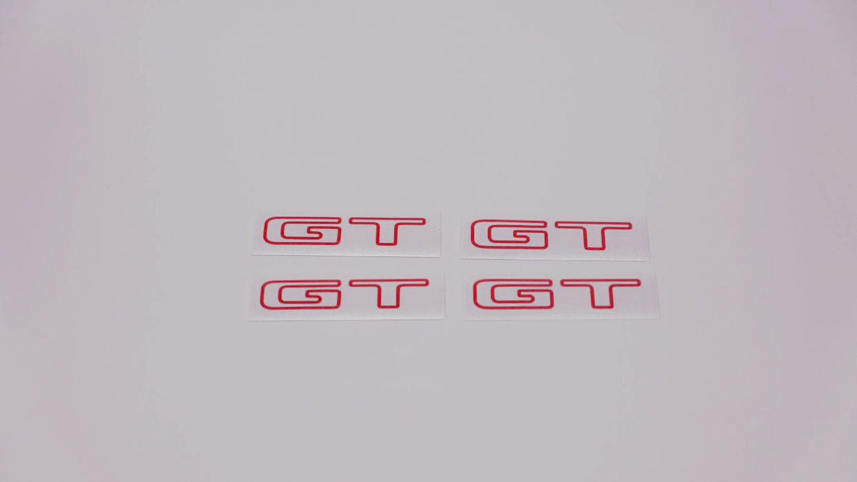 Set of 4x Small GT Logos Gen 1 Turbo Liberty/Legacy (decals or stickers)