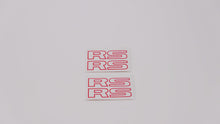 Set of 4x Small RS Logos Gen 1 Turbo Liberty/Legacy (decals or stickers)