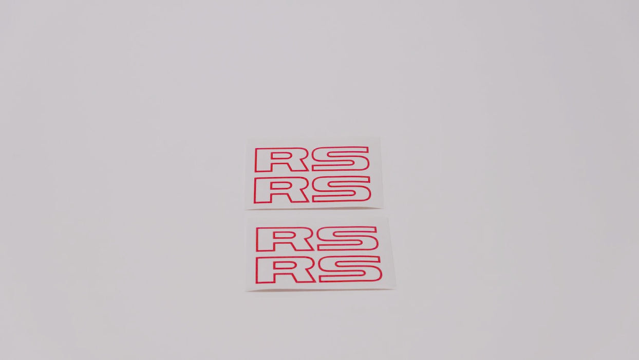Set of 4x Small RS Logos Gen 1 Turbo Liberty/Legacy (decals or stickers)