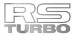 SUBARU RS TURBO Quarter Panel Solid Cut Decal ALL Silver
