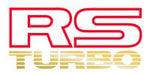 SUBARU RS TURBO Quarter Panel Lines Cut Decal Gold