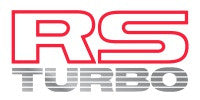 SUBARU RS TURBO Quarter Panel Lines Cut Decal Silver