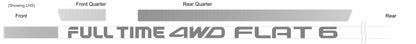 XT and XT6 Full Time 4WD FLat 6 XT6 Full Time 4WD Main Panel side stripes - Silver/Light Grey